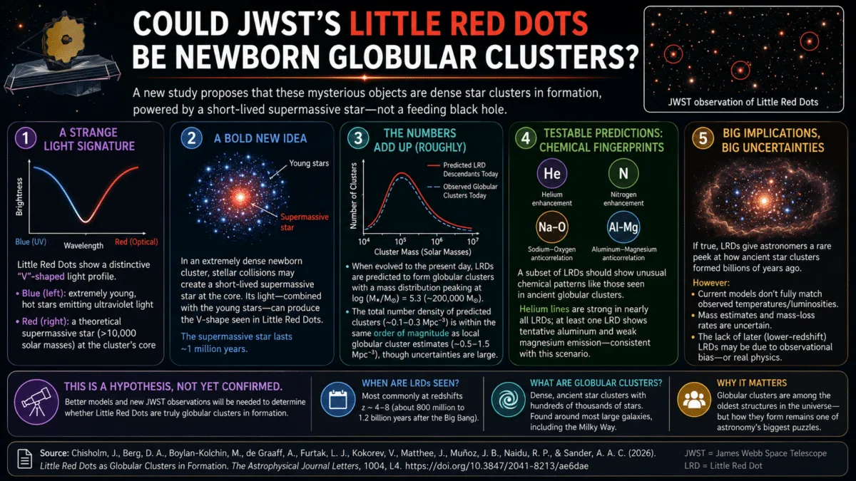 「小さな赤い点」はブラックホールじゃなかった？JWSTが捉えた正体不明の天体、まさかの新説